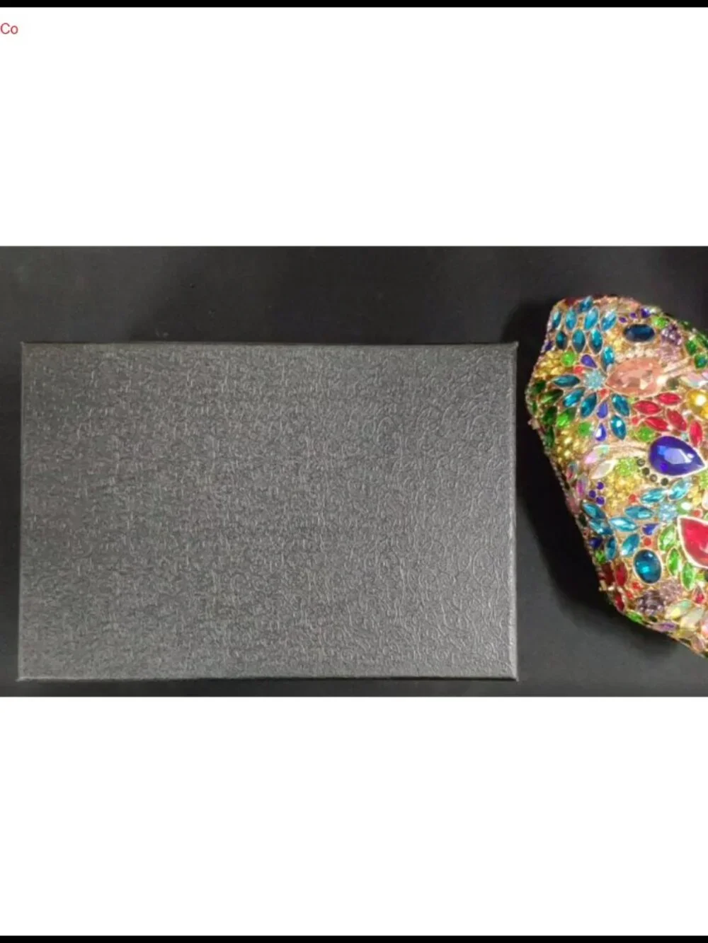 Rhinestone Clutch Purse Flower Evening Bag Wedding Party Mini